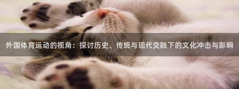 必一运动bsport体育：外国体育运动的视角：探讨历史、传统与现代交融下的文化冲击与影响