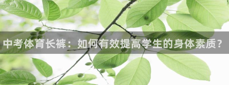 bsports官网 必一运动：中考体育长裤：如何有效提高学生的身体素质？